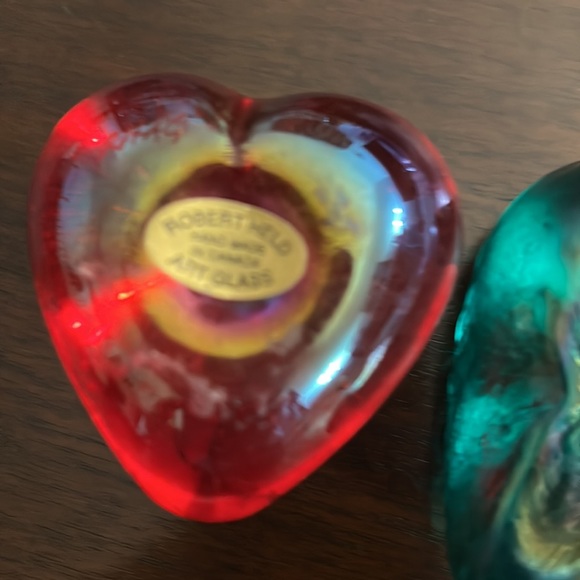 Robert Held Two Glass Hearts - Picture 4 of 4